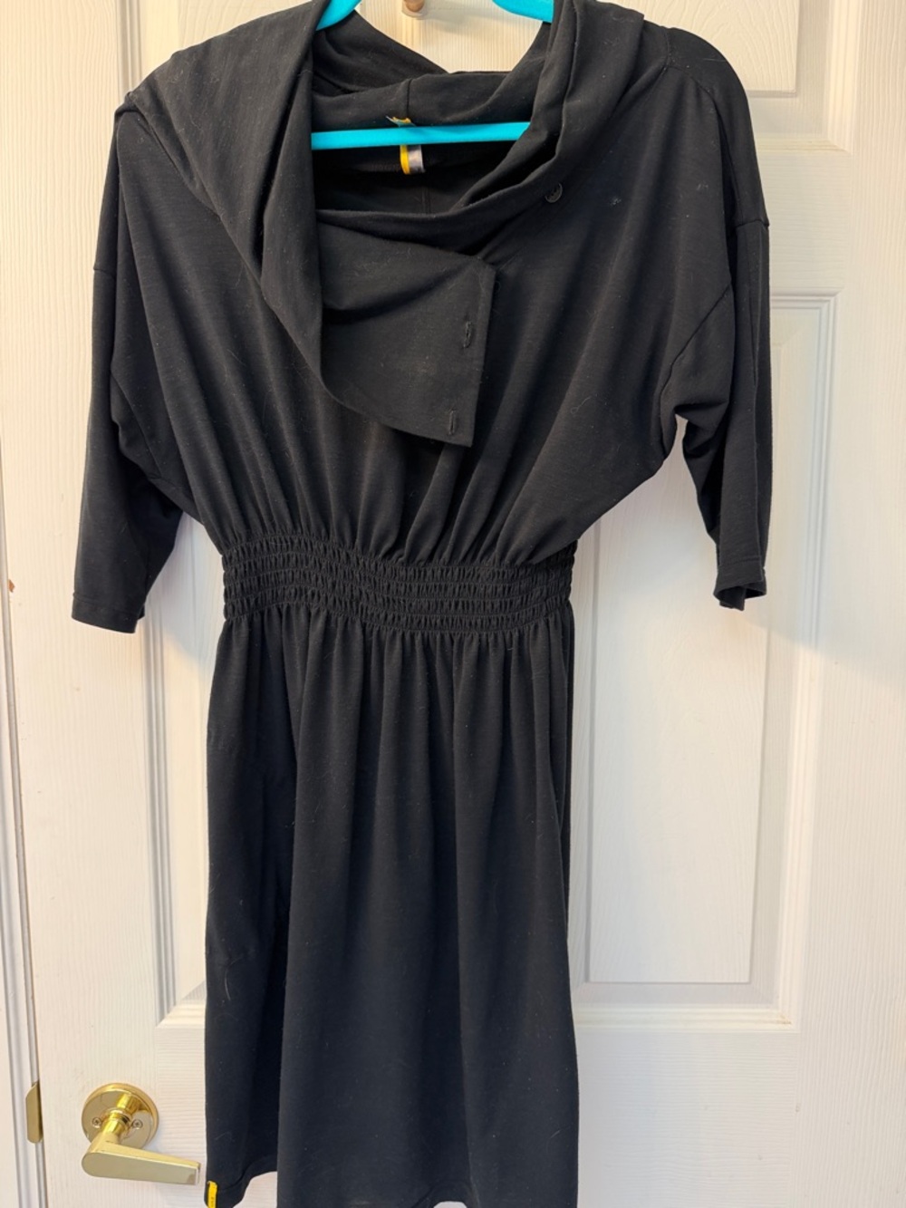 Lolë off-set mini-dress (merino wool)